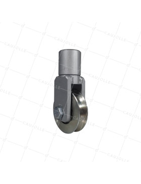 Ruota DI PORTALE PIVOTANTE A Gola TONDA DIAMETRO 80M CARICO 300 KG - MTSP PIV 80GR • Caujolle