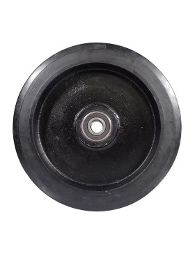 Ruota IN GHISA Fasciatura SOFFICE DIAMETRO 400 MM CARICO 1250 KG ASSE 30 MM - S2750F 400