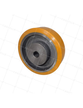Ruota A CLAVETTER IN POLIURETANO DIAMETRO 150/50 MM CARICO 700KG - SFPU 150/50 A CLAVETTER A20 • Caujolle