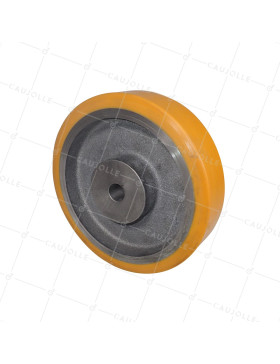 Ruota A CLAVETER IN POLIURETANO DIAMETRO 200/50 MM CARICO 950KG - SFPU 200/50 A CLAVETER A20 • Caujolle