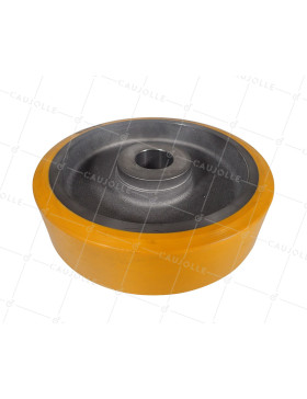 Ruota A CLAVETER IN POLIURETANO DIAMETRO 300/80 MM CARICO 2000KG - SFPU 300/80 A CLAVETER A50