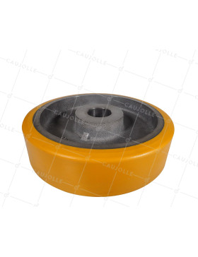 Ruota A CLAVETER IN POLIURETANO DIAMETRO 300/80 MM CARICO 2000KG - SFPU 300/80 A CLAVETER A50