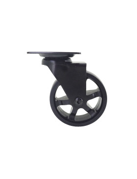 Ruota DESIGN NERA Ruota NYLON DIAMETRO 75 MM CARICO 45KG - BLACKNYLON 75P