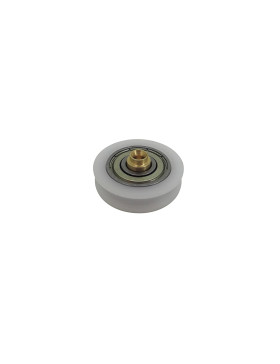 Ruota ACCENDINO CON ASSE IN OTTONE DA RIVETTARE DIAMETRO 30 MM CARICO 25 KG ASSE 7 MM