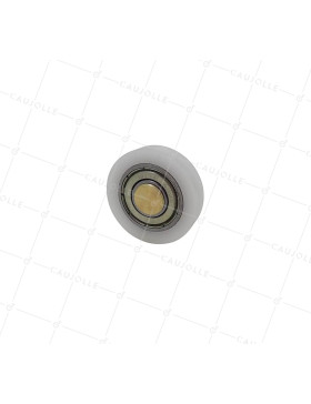 Ruota ACCENDINO CON ASSE IN OTTONE DA RIVETTARE DIAMETRO 30 MM CARICO 25 KG ASSE 7 MM