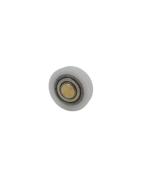 Ruota ACCENDINO CON ASSE IN OTTONE DA RIVETTARE DIAMETRO 30 MM CARICO 25 KG ASSE 7 MM