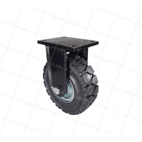 Ruota TUTTO TERRAIN PER OSTACOLO DIAMETRO 250 MM CARICO 450 KG - SERIE TITAN FISSO 250 • Caujolle