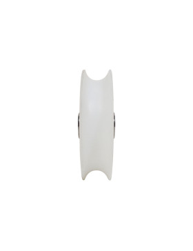 Ruota DI PORTA SCORREVOLE IN INOX E NYLON ANTI RUMORE DIAMETRO 100 MM PER RAIL RONDO DI 20 MM