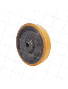 Ruota A CLAVETER IN POLIURETANO DIAMETRO 250/50 MM CARICO 1100KG - SFPU 250/50 A CLAVETER A25 • Caujolle
