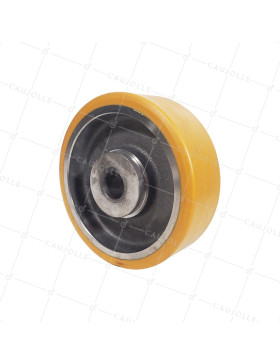 Ruota A CLAVETER IN POLIURETANO DIAMETRO 250/80 MM CARICO 1600KG - SFPU 250/80 A CLAVETER A40 • Caujolle