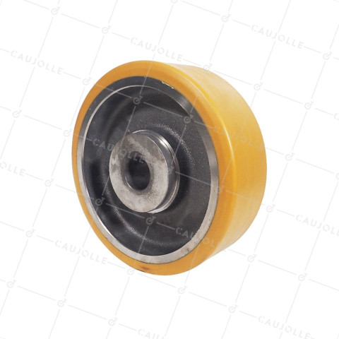 Ruota A CLAVETER IN POLIURETANO DIAMETRO 250/80 MM CARICO 1600KG - SFPU 250/80 A CLAVETER A40 • Caujolle