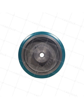 Ruota D'ENTRAINEMENT A CLAVETER IN POLIURETANO MORBIDO DIAMETRO 200/50 MM CARICO 950KG - SFPU 200/50 A CLAVETER A20 MORBIDO