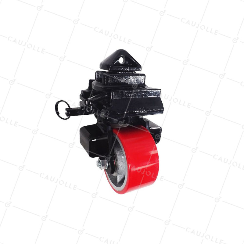 Ruota DI CONTENITORE DIAMETRO 150 MM CARICO 1000KG - FONTE PU MONO 150 CONTENITORE