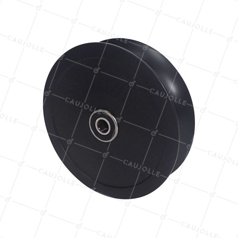 Ruota SILENZIOSO PER PORTA DEL GARAGE A Gola TONDA DIAMETRO 120 MM PER RAIL TONDO DI 25 MM CARICO 200 KG Cuscinetto A SFERA DI 10MM - GAGR • Caujolle