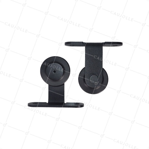 KIT DI 2 Ruote PER GALANDAGE E FERRO PIATTO DI 6 MM FISSAGGIO SULLA TRANCIATURA 99954-60 • Caujolle
