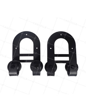 KIT DI 2 Ruote PER GALANDAGE E FERRO PIATTO DI 6 MM STILE FERRO A CAVALLO - PER 99955 • Caujolle