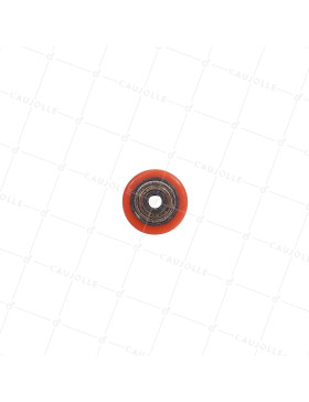 Ruota IN POLIURETANO DIAMETRO 35 MM CARICO 100 KG ASSE 8 MM - GTP 35 27