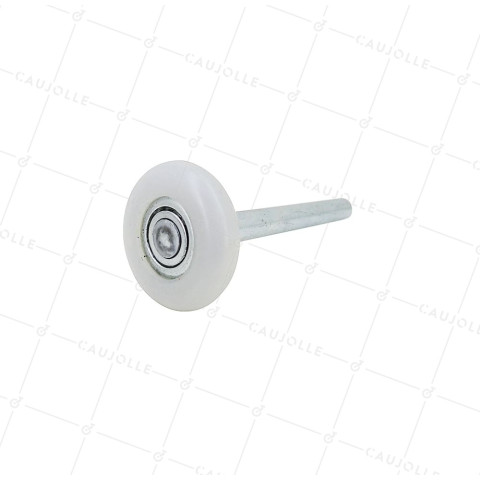 Ruota DI PORTA DEL GARAGE DIAMETRO 46 MM LUNGHEZZA 158 MM - GUIDA 46 MM LUNGA 7' MEDIA • Caujolle