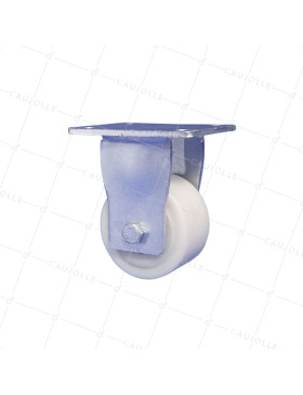 Ruota FISSA IN NYLON DIAMETRO 100 MM CARICO 1200 KG - STEC NYLON 100F • Caujolle