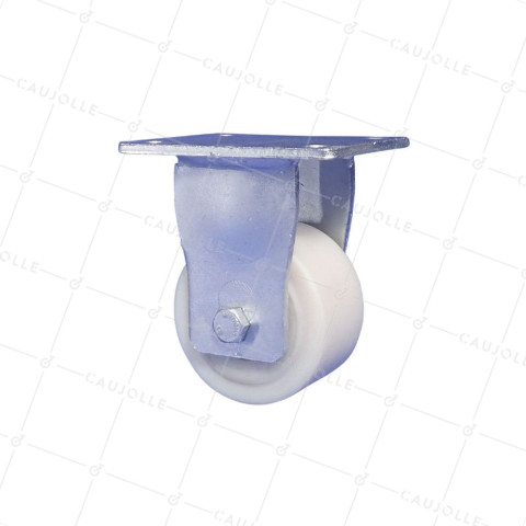 Ruota FISSA IN NYLON DIAMETRO 100 MM CARICO 1200 KG - STEC NYLON 100F • Caujolle
