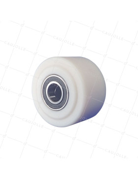 Ruota NYLON AD ALTA CAPACITÀ DIAMETRO 100 MM CARICO 1500 KG PER ASSE DI 25MM - S2490 100 RB25 • Caujolle