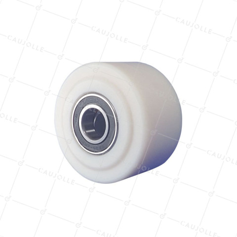 Ruota NYLON AD ALTA CAPACITÀ DIAMETRO 100 MM CARICO 1500 KG PER ASSE DI 25MM - S2490 100 RB25 • Caujolle