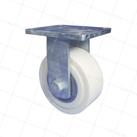 Ruota FISSA IN NYLON DIAMETRO 250 MM CARICO 7500 KG - STEC NYLON 250F • Caujolle