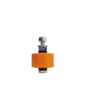 Rullo di guida GUIDA IN POLIURETANO PER PORTA SCORREVOLE DIAMETRO 50 MM LUNGHEZZA 30 MM CON BOLLO DI 10 MM - OL 50X30 PU