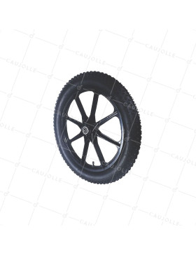 RUOTA DE RIMORCHIO DA GIARDINO GONFIATA RINFORZATA DIAMETRO 550 MM CARICO 50 KG ASSE DI 16 MM - S5100P 20POLLICI GONFIATA • Caujolle