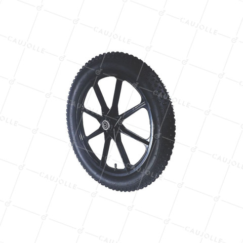 RUOTA DE RIMORCHIO DA GIARDINO GONFIATA RINFORZATA DIAMETRO 550 MM CARICO 50 KG ASSE DI 16 MM - S5100P 20POLLICI GONFIATA • Caujolle