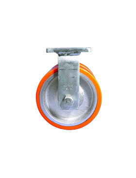 Ruota FISSA IN POLIURETANO DIAMETRO 250 MM CARICO 3600 KG - STEC DOPPIO 250F