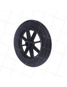 Ruota di carriola INCREVABILE DURE DIAMETRO 400 MM CARICO 150KG ASSE DI 30 MM - S605DP 400 L30-74 • Caujolle