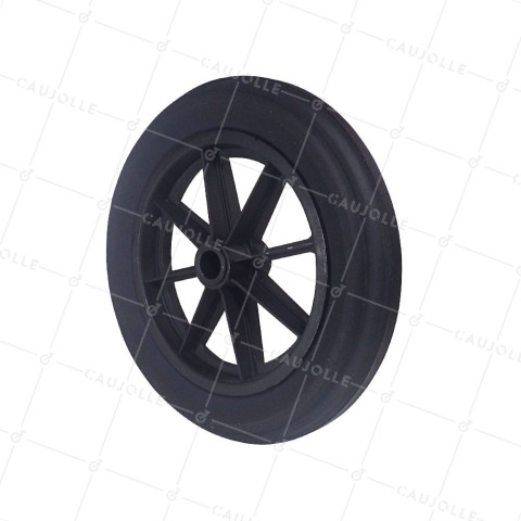 Ruota di carriola INCREVABILE DURE DIAMETRO 400 MM CARICO 150KG ASSE DI 30 MM - S605DP 400 L30-74 • Caujolle
