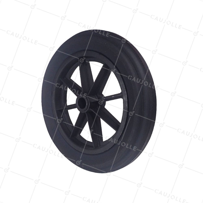 Ruota di carriola INCREVABILE DURE DIAMETRO 400 MM CARICO 150KG PER ASSE DI 30 MM - S605DP 400 L30-74
