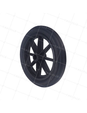 Ruota di carriola INCREVABILE DURE DIAMETRO 360MM CARICO 125KG ASSE DI 30 MM - S605DP 360 L30-74 • Caujolle