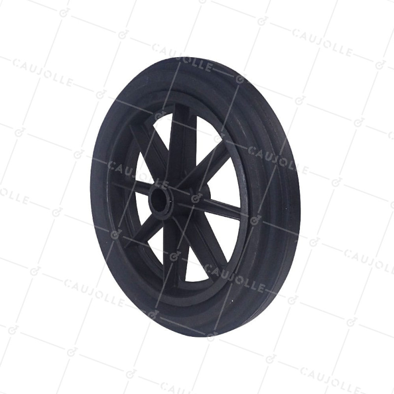 Ruota di carriola INDEFORMABILE IN GOMMA DI DIAMETRO 360MM PER ALBERO DI 30 MM - S605DP 360 L30-74