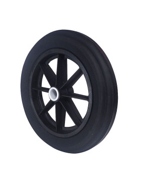 Ruota di carriola INCREVABILE IN GOMMA DI DIAMETRO 360MM PER ASSE DI 32 MM - S605DP 360 L32 POM