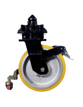 Ruota DI CONTENITORE DIAMETRO 305 MM CARICO 2650 KG - DOPPIA Ruota ARANCIONE PU