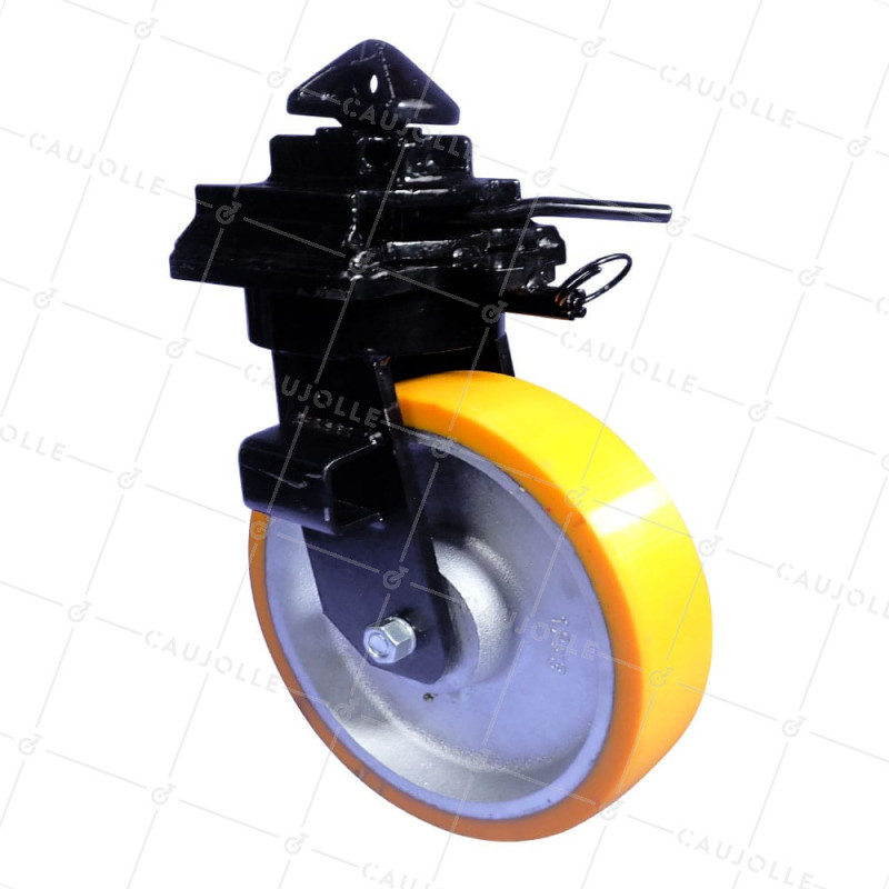 Ruota DI CONTENITORE Ruota DIAMETRO 305 MM CARICO 1750 KG - CONTENITORE MONO Ruota ARANCIONE