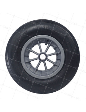 Ruota di carriola GONFIABILE DIAMETRO 400 MM CARICO 150 KG PER ASSE DI 30 MM - S1006P L30 POM