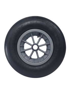 Ruota di carriola GONFIABILE DIAMETRO 400 MM CARICO 150 KG PER ASSE DI 30 MM - S1006P L30 POM