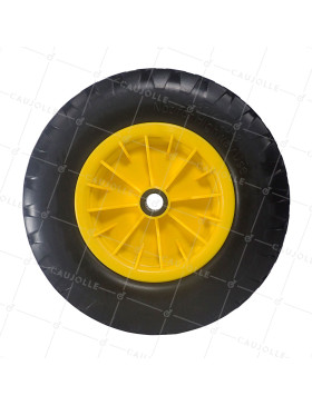 Ruota di carriola INCREVABILE DIAMETRO 400 MM CARICO 150KG PER ASSE DI 25 MM - S6000P400R25