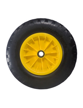 Ruota di carriola INCREVABILE DIAMETRO 400 MM CARICO 150KG PER ASSE DI 25 MM - S6000P400R25