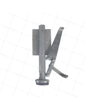 Freni a pedale IN ACCIAIO LATO SINISTRO PER CARRELLI E MACCHINE - PIEDINO ELEVATORE LATERALE SINISTRO • Caujolle