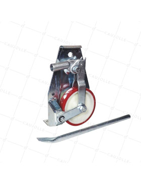 PAIO DI Ruote Retrattile A LEVA PER TRASLOCHI DIAMETRO 138 MM CARICO 1000KG - KIT LEVEL UP 138