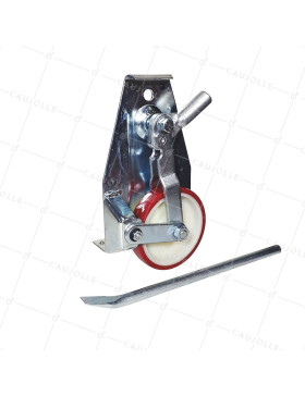 PAIO DI Ruote Retrattile A LEVA PER TRASLOCHI DIAMETRO 138 MM CARICO 1000KG - KIT LEVEL UP 138