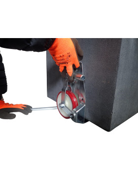 PAIO DI Ruote Retrattile A LEVA PER TRASLOCHI DIAMETRO 138 MM CARICO 1000KG - KIT LEVEL UP 138
