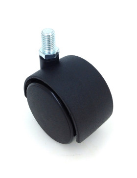 Ruota DI SEDIA A VITE DIAMETRO 50 MM CON ASTA FILETTATA 10 MM CARICO 50 KG - S49TF 50