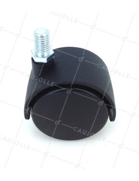 Ruota DI SEDIA A VITE DIAMETRO 50 MM CON ASTA FILETTATA 10 MM CARICO 50 KG - S49TF 50