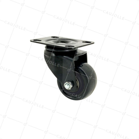 RUOTA DI MOVIMENTAZIONE IN POLIURETANO DIAMETRO 50 MM CARICO 40KG - S2PU 50 • Caujolle